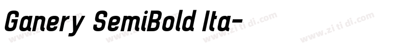 Ganery SemiBold Ita字体转换 Ganery SemiBold Ita字体转换